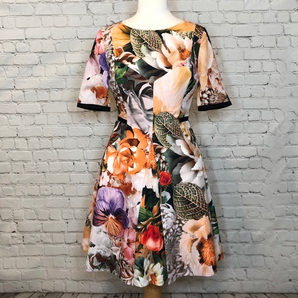 Ted Baker London Dresses & Skirts - Ted Baker Floral Dress Fit and Flare A-Line